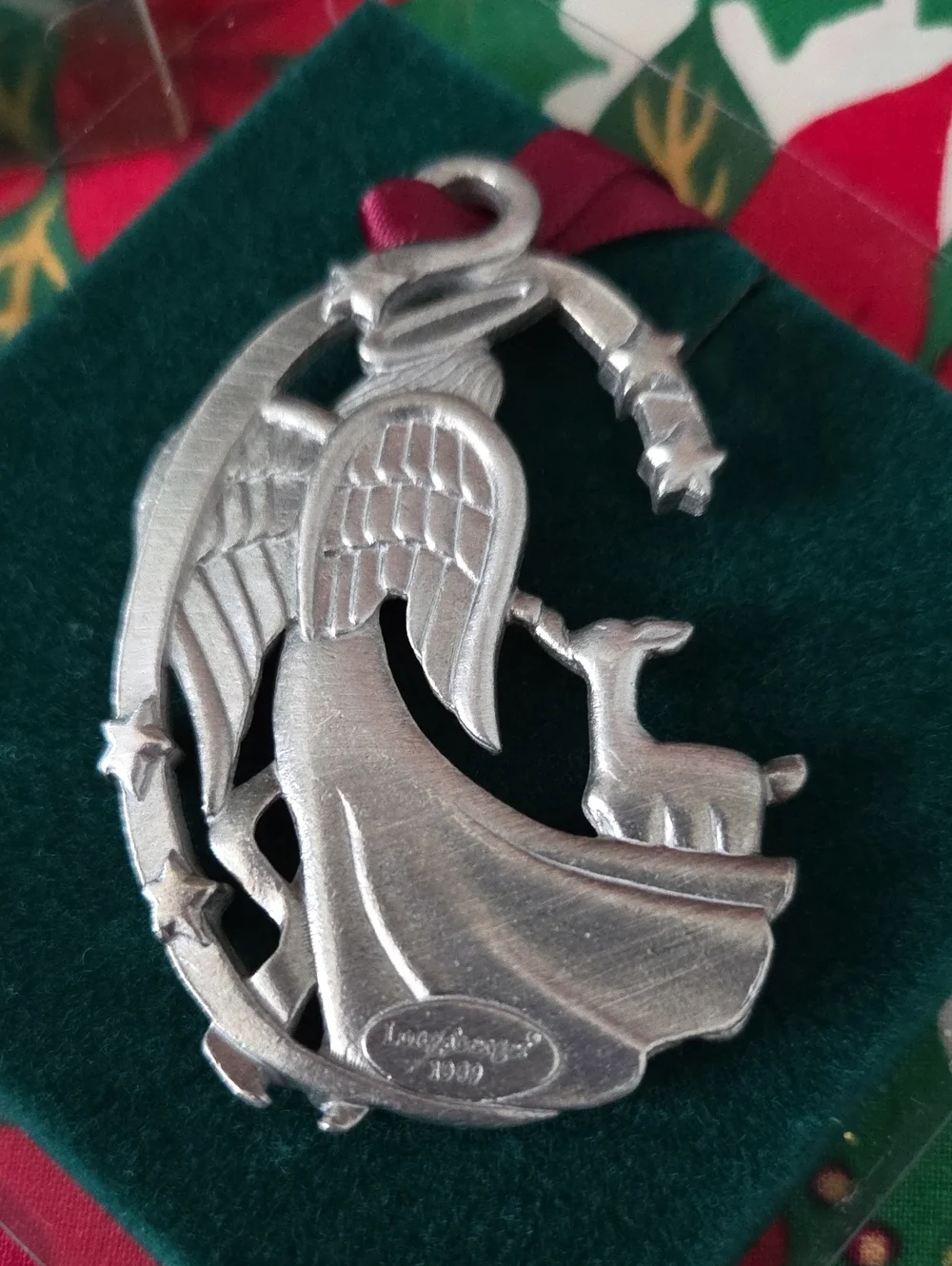 Longaberger angel pewter